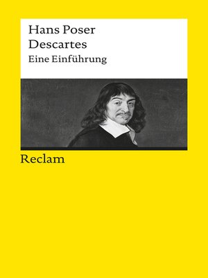 cover image of Descartes. Eine Einführung